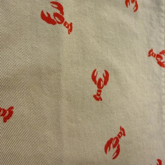 J.Crew High Rise Girlfriend Chino Lobster Print Khaki Pants 6 - Picture 4 of 9